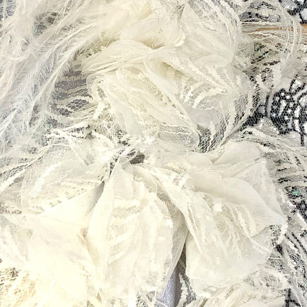 Elite Champagne 2 PC Blazer Shell Silver Brocade Mother of Bride Church Size 10 - Picture 3 of 10